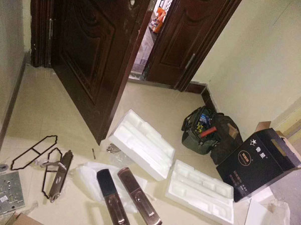 洛宁全自动指纹锁安装